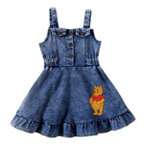 Winnie the Pooh Dress Pooh First Birthday clothes Pooh outfit Pooh Clothes - Picture 1 of 3
